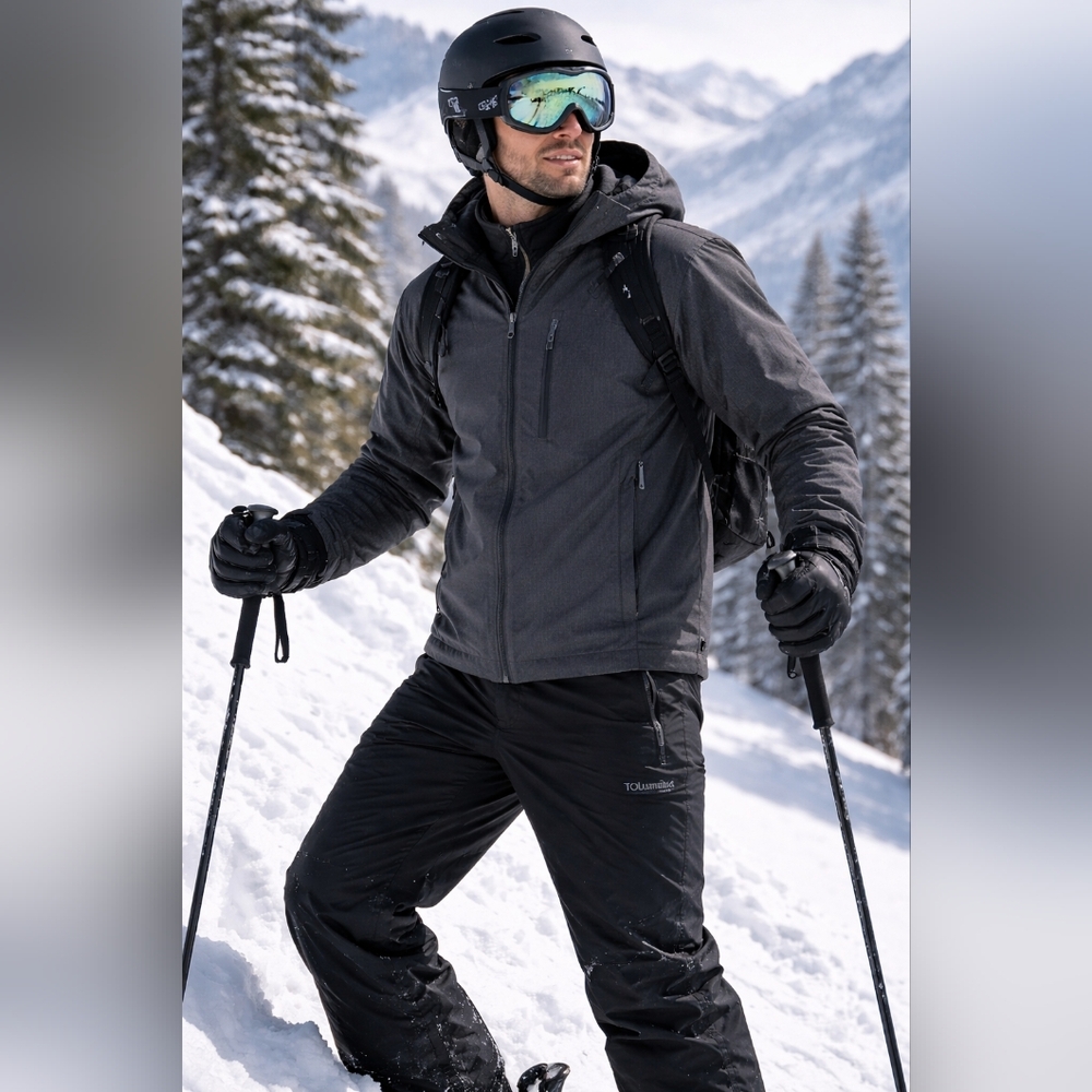 Columbia Titanium Ski Pants Men’s XL Black Omni-Tech Waterproof Insulated Snow